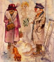 George Grosz - Der Blumenverkaufer